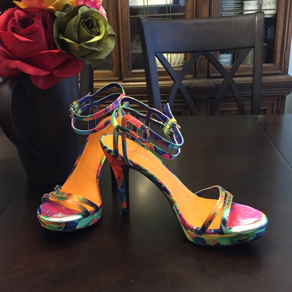 Nine West colorful sexy heel